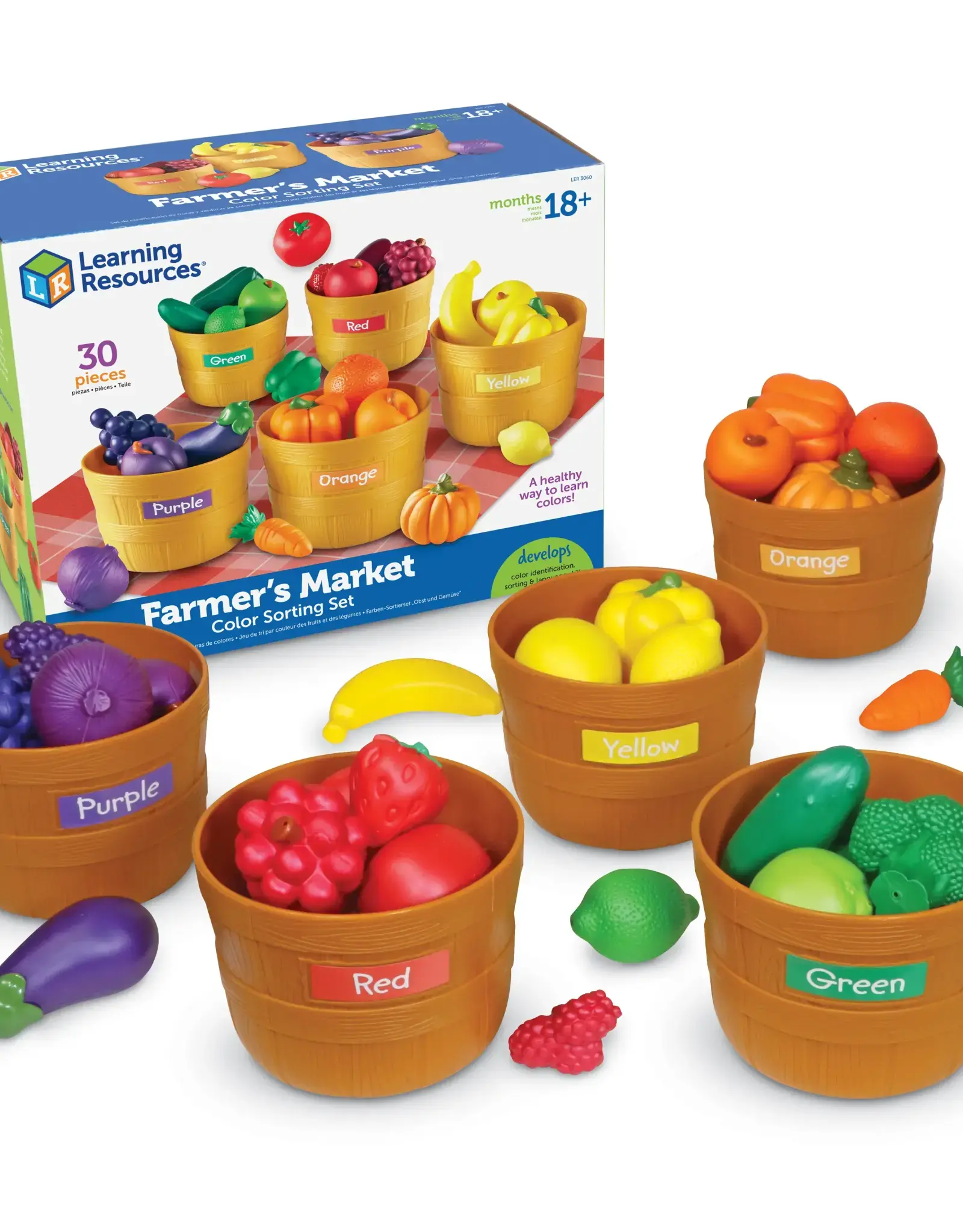 LEARNING RESOURCES Farmer's Market Color Sorting Set