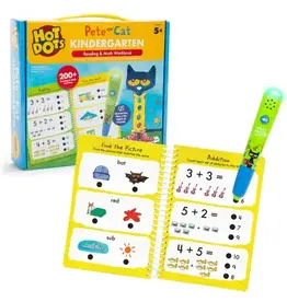 LEARNING RESOURCES Hot Dots Pete the Cat Kindergarten Reading & Math