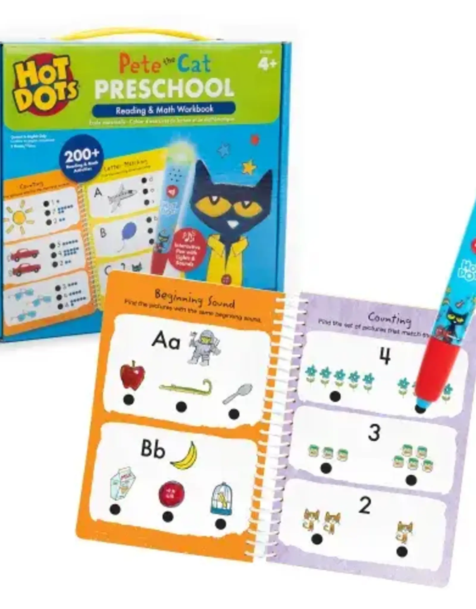 LEARNING RESOURCES Hot Dots Pete the Cat Preschool Reading & Math