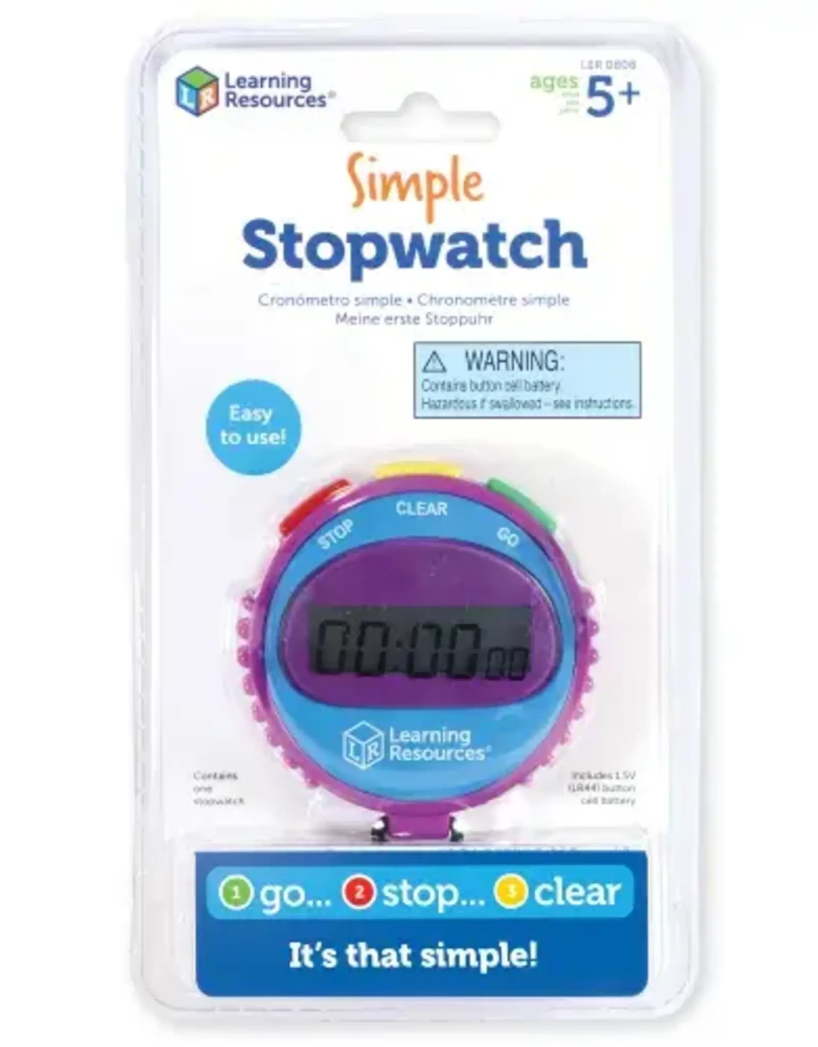 LEARNING RESOURCES SIMPLE STOPWATCH