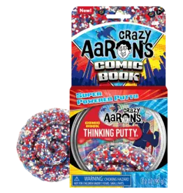 CRAZY AARON Comic Book - Full Size 4" Thinking Putty Tin