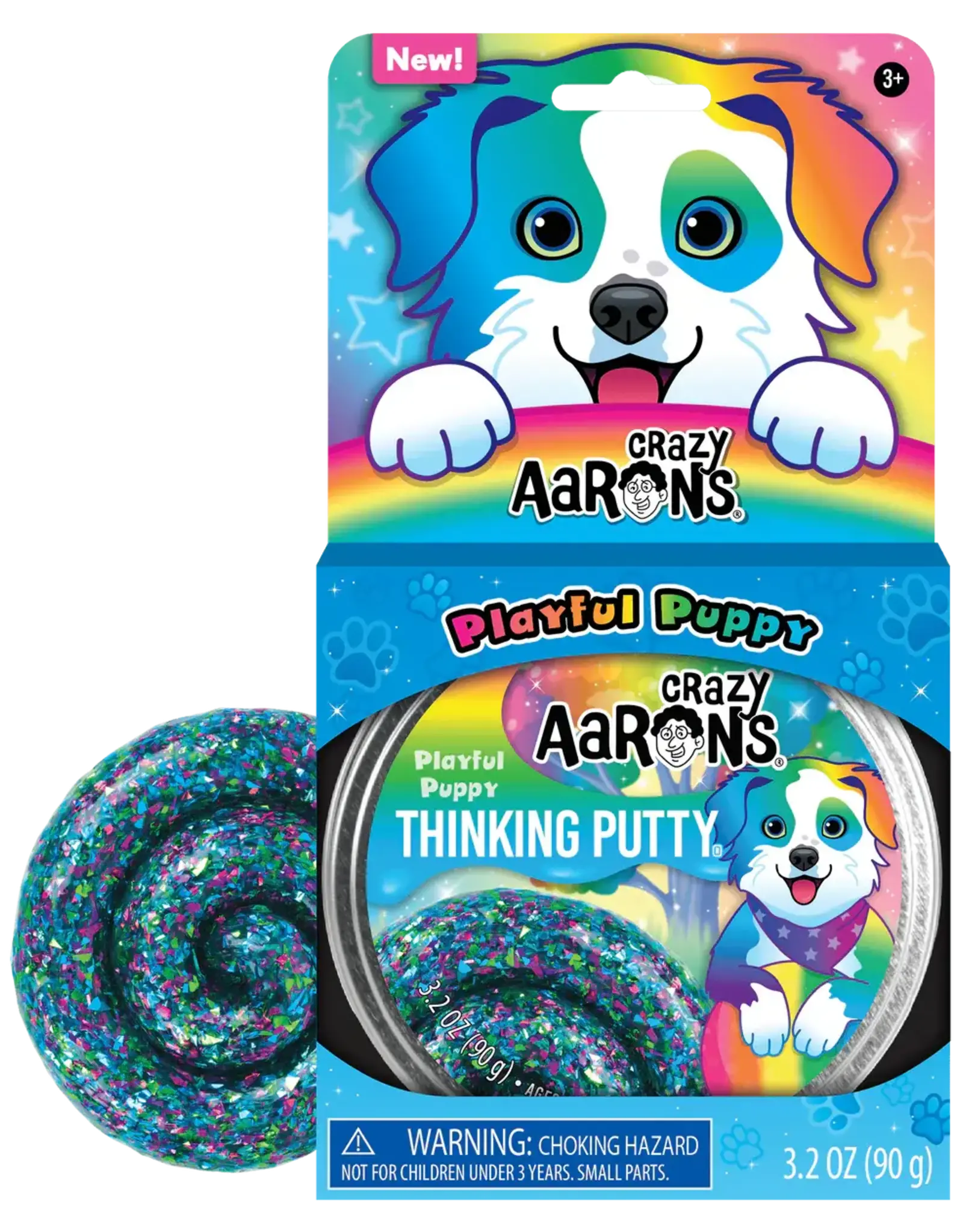 CRAZY AARON Playful Puppy Putty Pets - Full Size 4"