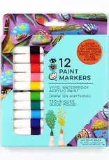 Bright Stripes iHeartArt 12 Acrylic Paint Markers