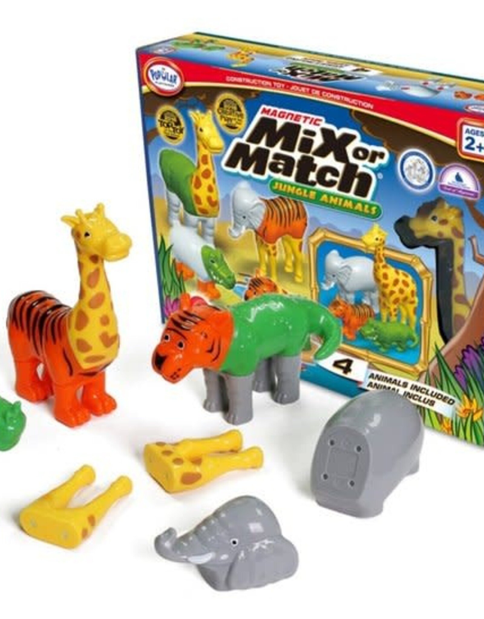 Popular Playthings MAGNETIC MIX OR MATCH ANIMALS - JUNGLE