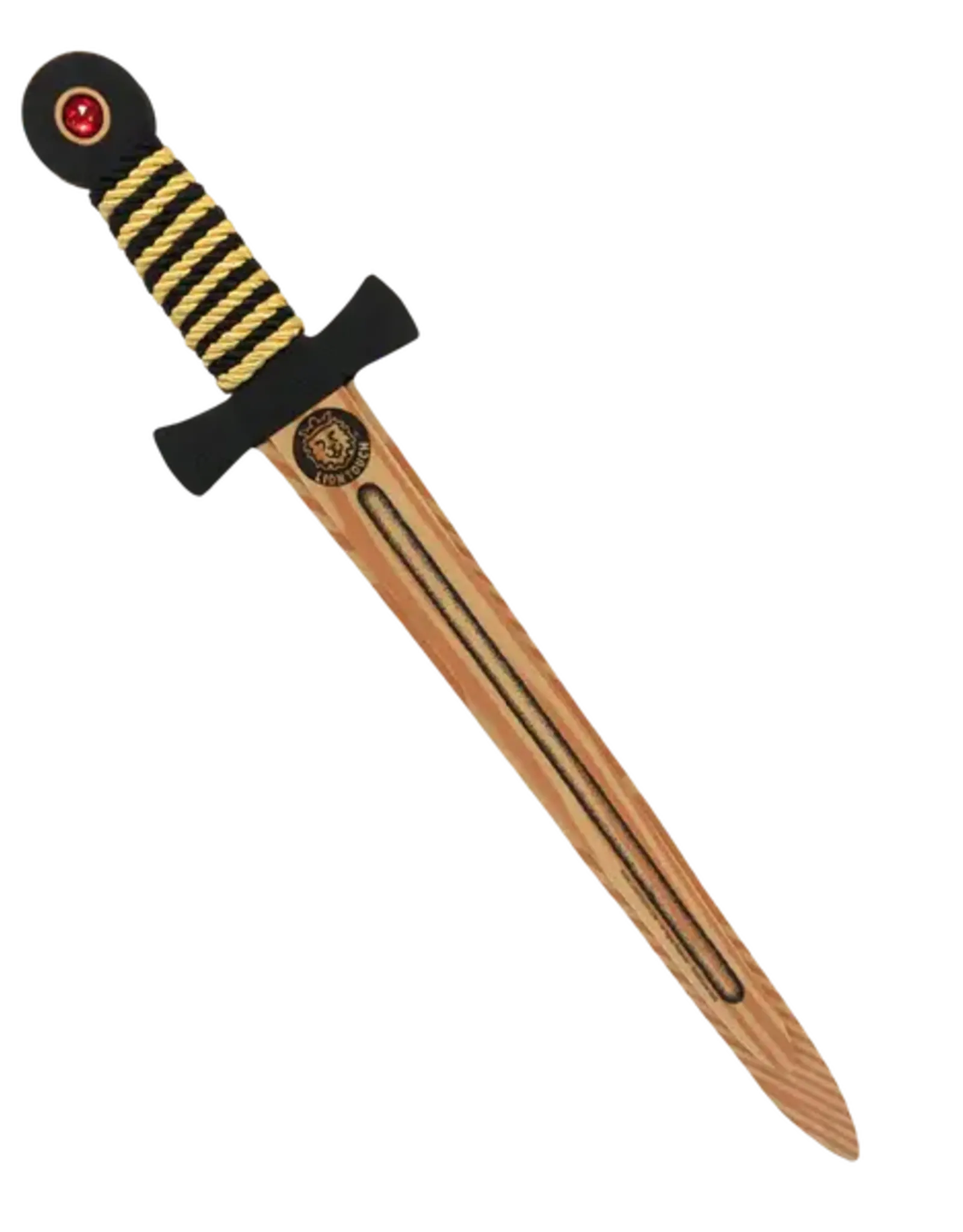 Liontouch WoodyLion Sword, Black &  Gold