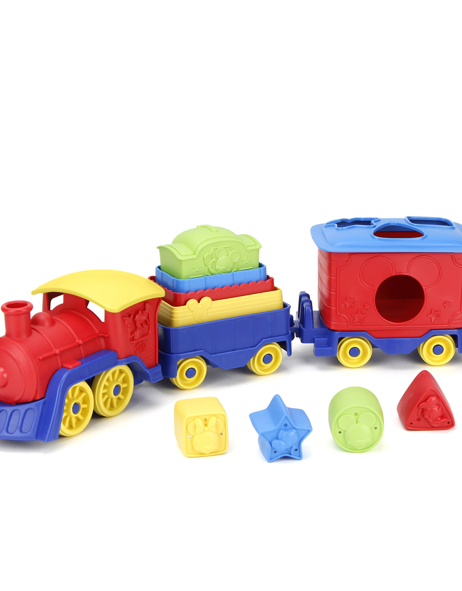 GREEN TOYS Mickey Mouse & Friends Stack & Sort Train