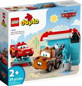 Lego Lightning McQueen & Mater's Car  Wash Fun