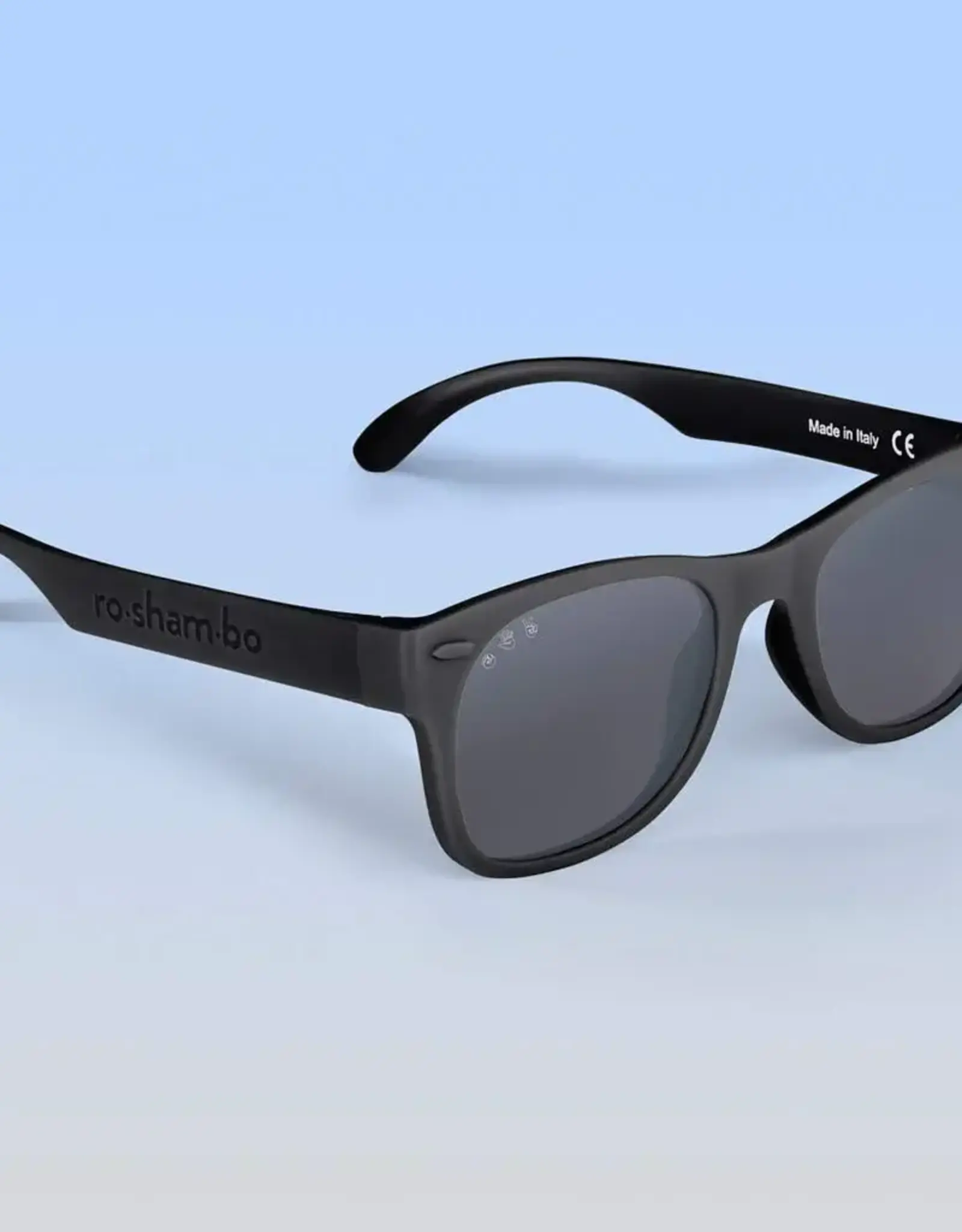 Roshambo Baby Black Sunglasses Grey Polarized Lens / Junior (Ages 5+)