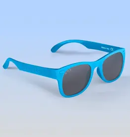 Roshambo Baby Wayfarer Blue Sunglasses | Grey Polarized Lens / Junior (Ages 5+)
