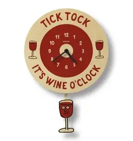 Modern Moose Wine O'Clock Pendulum Clock