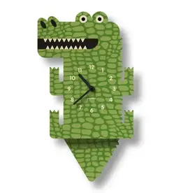 Modern Moose Alligator Pendulum Clock