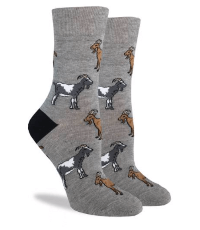Good Luck Socks, Women�s Goats Bike Socks Shoe Size 59