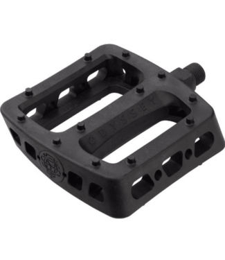 Odyssey, Twisted PC Pedals - Platform, Composite/Plastic, 9/16", Black