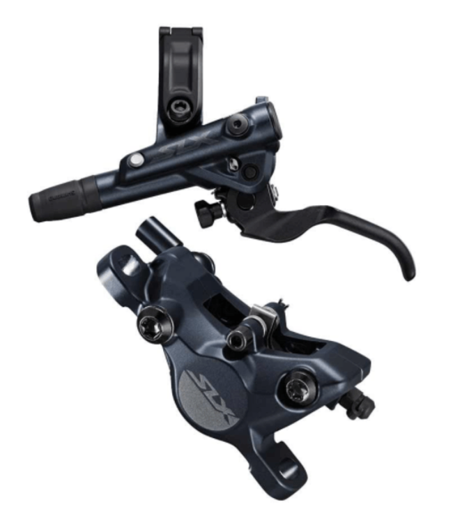 Shimano Shimano, SLX  BL/BR-M7100, MTB Hydraulic Disc Brake, Front, Post mount, Disc: Not included, 425g, Black, Set