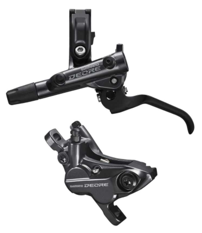 Shimano Shimano, Deore BL-M6100 / BR-M6120, MTB Hydraulic Disc Brake, Front, Post mount, Disc: Not included, Black