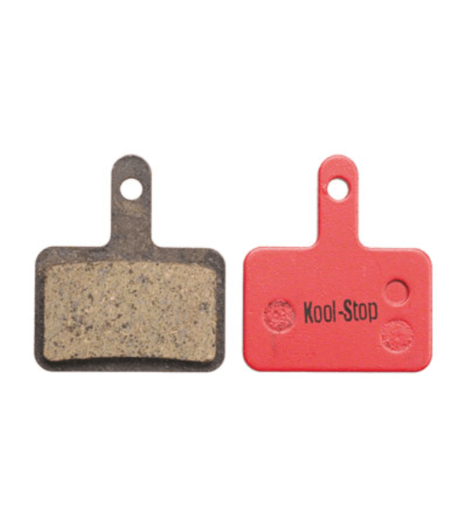 Kool-Stop, Shimano Organic M575/M495 Disk Brake Pads Steel Plate #KS-D620, Red