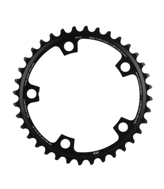 SRAM SRAM, 36T, 11sp, BCD: 110mm, 5 Bolts, Red X-Glide, Inner Chainring, For 36/46 or 36/52, Aluminum, Black, 11.6218.010.009