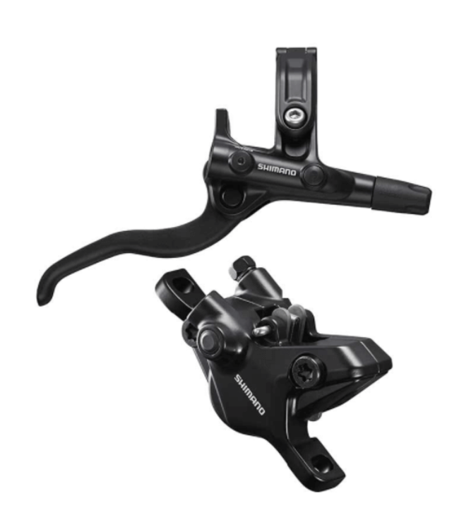 Shimano, Deore BL-M4100 / BR-MT410, MTB Hydraulic Disc Brake, Rear, Post mount, Disc: Not included, Black