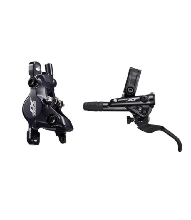 Shimano Shimano, XT  BL/BR-M8100, MTB Hydraulic Disc Brake, Front, Post mount, Disc: Not included, 392g, Black, Set