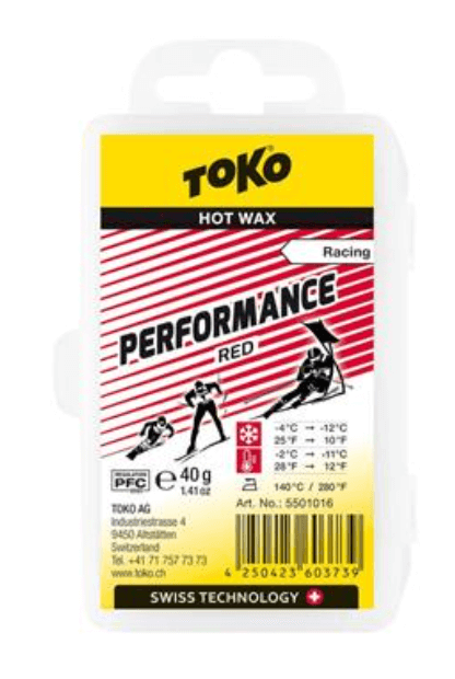 Toko, Performance Red Wax 40g, Snow -4 °C to -12 °C