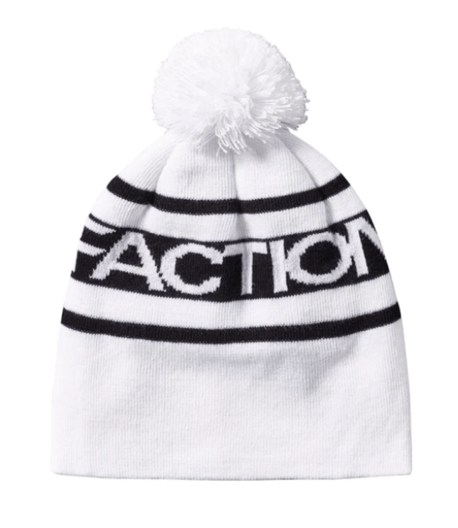Faction Faction, Pom Pom Beanie, White/Black, One Size