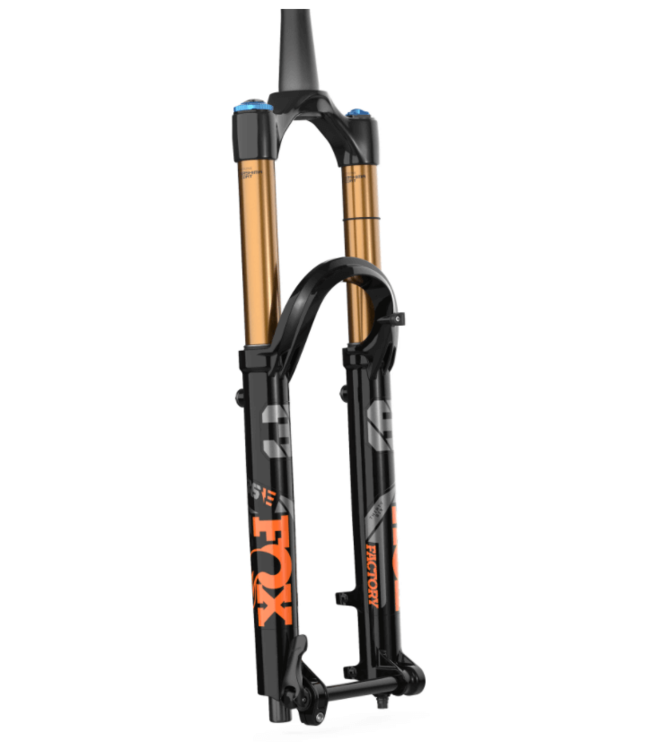 FOX FOX, 36 2022 E-Optimized  Factory 27.5" 160mm F-S Grip2 Shiny Black/Orange 15QRx110 44mm rake