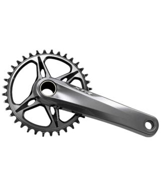 Shimano Shimano, XTR FC-M9100, Crankset, Speed: 11/12, Spindle: 24mm, BCD: Direct Mount, No Chainring, Hollowtech II, 170mm, Grey, MTB/Boost