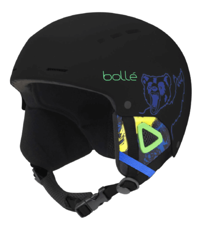 Bolle Bolle, Quiz Helmet, Matte Black Bear, XS 49-52cm