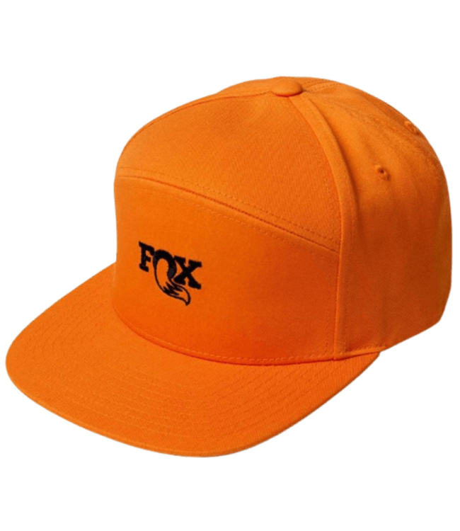 Fox,  5 Panel Flat Brim Orange O/S