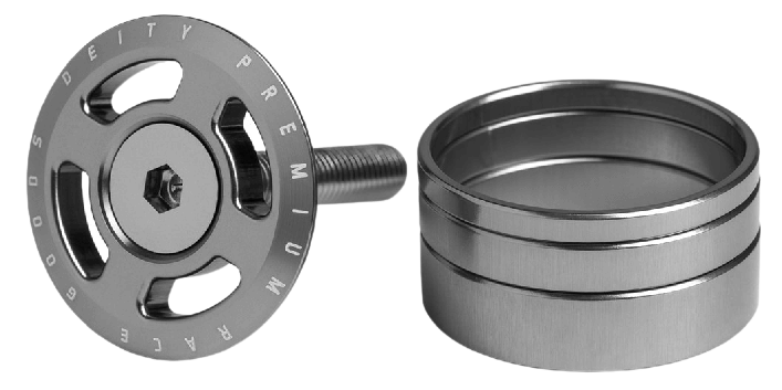 パーツ DEITY stem+cap Special Edition DEITY ::: Crosshair Headset Cap - DEITY | Premium Race Goods