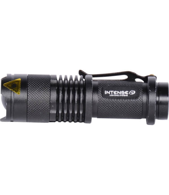 Intense Lighting Systems, 300 Lumen Rechargeable LED Flashlight with COB lamp, Black