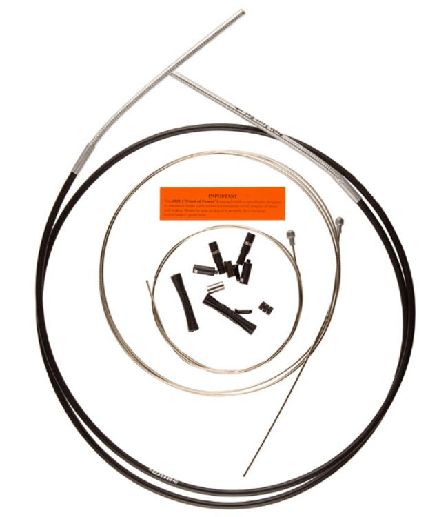 SRAM, SlickWire Brake Cable Kit, Brake Cable and Housing Set, Stainless Steel, Black, Kit