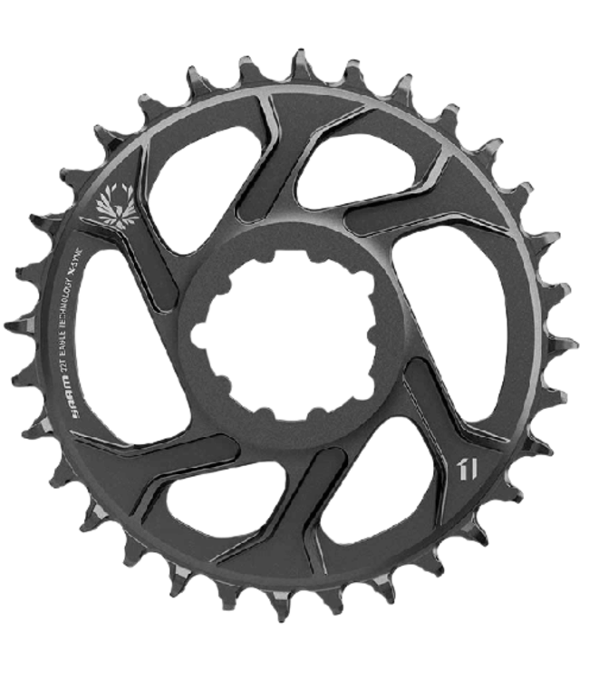 SRAM SRAM, X-SYNC 2 Steel 3mm, Chainring, Teeth: 32, Speed: 11/12, BCD: Direct Mount, Single, Steel, Black