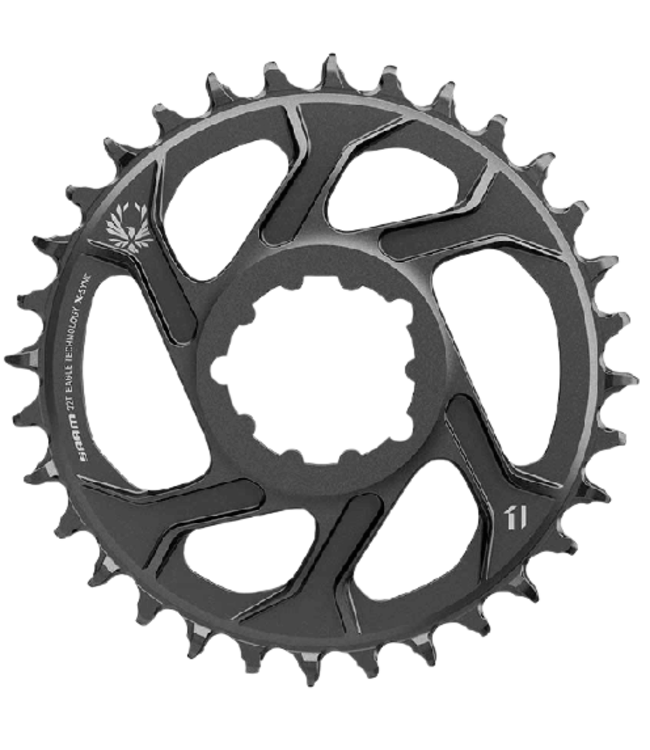 SRAM SRAM, X-SYNC 2 Steel 3mm, Chainring, Teeth: 32, Speed: 11/12, BCD:  Direct Mount, Single, Steel, Black