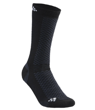 Craft Craft, Warm Mid 2-Pack Sock, Black/White