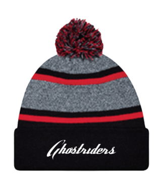 Ghostriders, Toque with Embroidered "Ghostriders" Black/Red