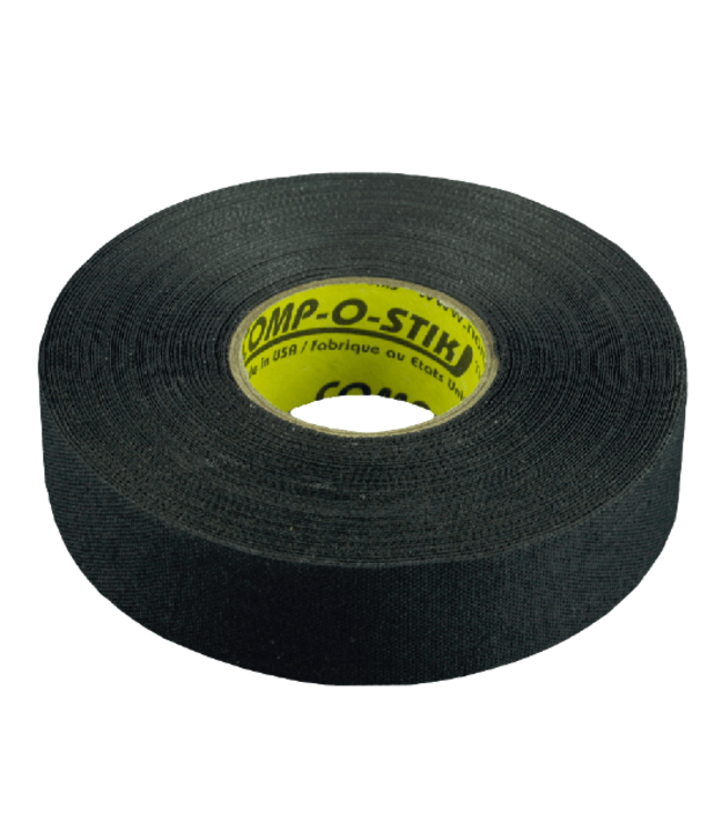 North American Tape, Black Cloth Hockey Tape, 24mm x 25mm