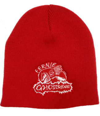 Ghostriders, Embroidered Toque, Red