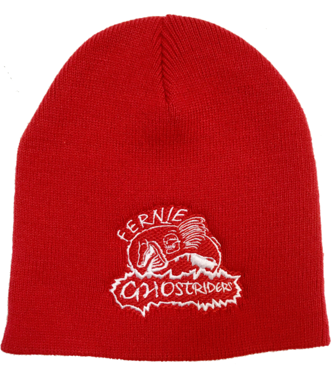 Ghostriders, Embroidered Toque, Red