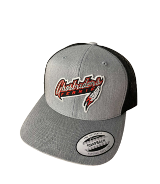 Ghostriders, Snapback Cap, Gray/Black Mesh