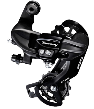 Shimano Shimano, Tourney RD-TY300, Rear derailleur, 6/7sp., SGS, Black, Direct attachment