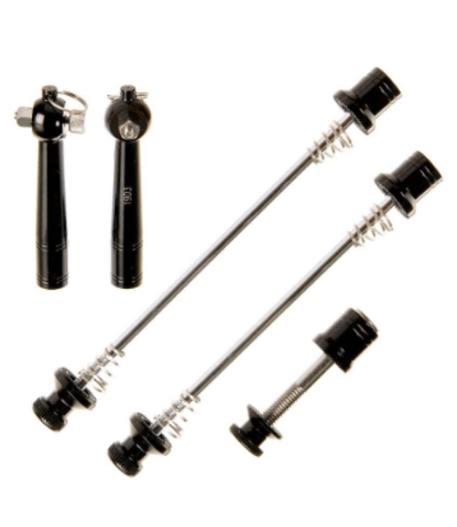 EVO EVO, Anti-theft quick release skewer Set, 3 pieces, Black
