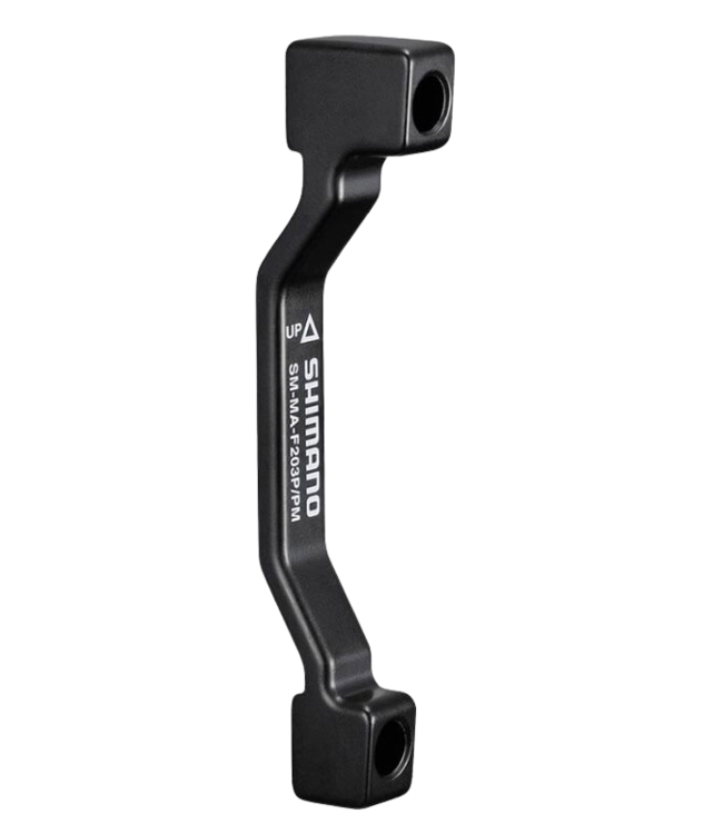 Shimano, SM-MA-F203P/PM, Disc brake adapter for Post Mount caliper, Front, Post Mount fork, 203mm rotor
