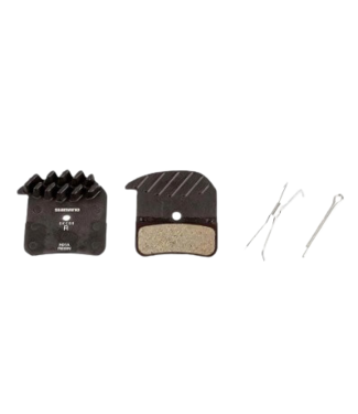 Shimano Shimano, Metal Pad (H03C) W/fin & Spring w/split pin, Black