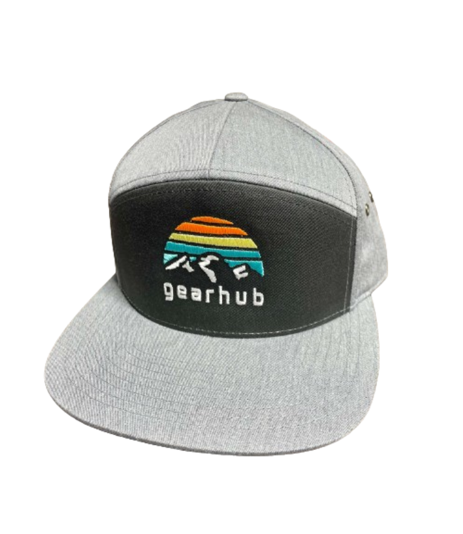 Gearhub, Embroidered Logo Classic Trucker Hat Leather Strap