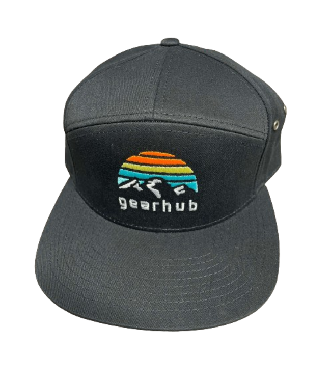 Gearhub, Embroidered Logo Classic Trucker Hat Leather Strap