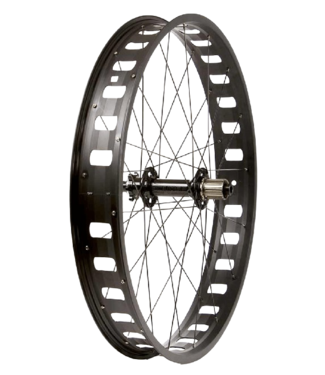 Wheel Shop, Evo JP73 Black/ Novatec D202SB, Wheel, Rear, 26'' / 559, 32H, 12mm TA, 197mm, Disc IS 6B Shimano HG