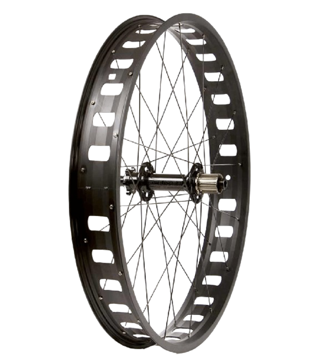 Wheel Shop, Evo JP73 Black/ Novatec D202SB, Wheel, Rear, 26'' / 559, 32H, 12mm TA, 197mm, Disc IS 6B Shimano HG