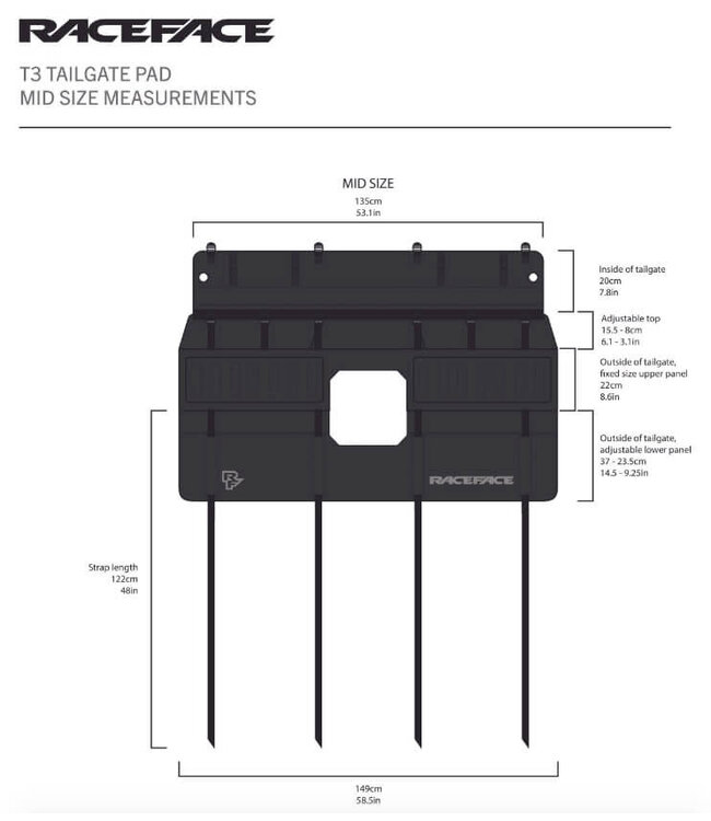 RaceFace, T3 Tailgate Pad