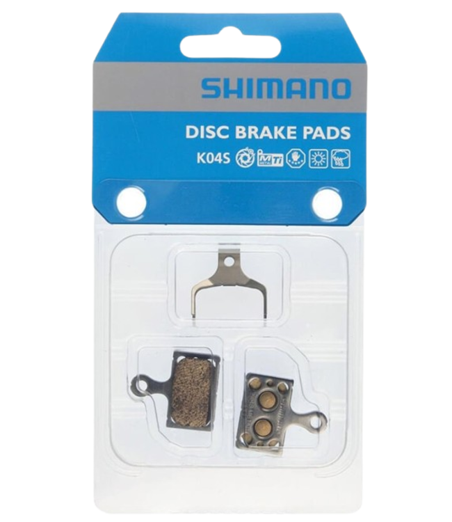 Shimano, K-Type, Disc Brake Pads, Shape: Shimano K-Type/L-Type, Metallic, Pair